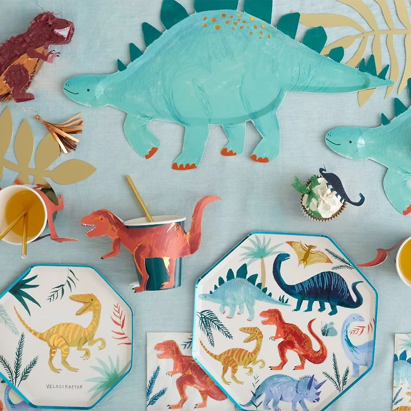 Assiettes de Carton (8) - Royaume Des Dinosaures