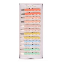 Rainbow Enamel Clips (12)