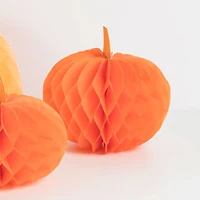 Citrouilles en papier alvéolé (x 10)