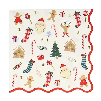 Jolly Christmas Large Napkins (16)