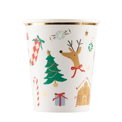 Verres en Carton (8) - Joyeux Noël