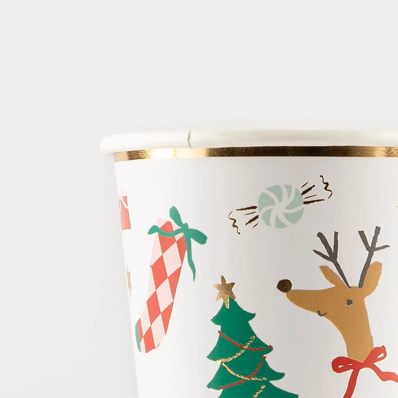 Verres en Carton (8) - Joyeux Noël