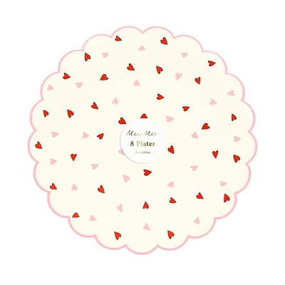 Heart Pattern Side Plates (8)