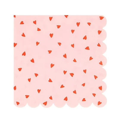 Serviettes en Papier (16) - Coeurs