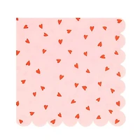 Heart Pattern Large Napkins (16)