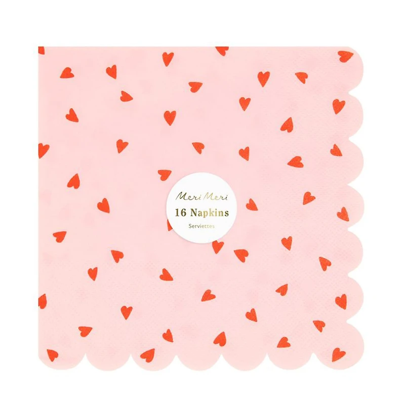 Heart Pattern Large Napkins (16)