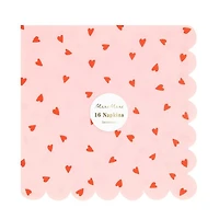 Heart Pattern Large Napkins (16)