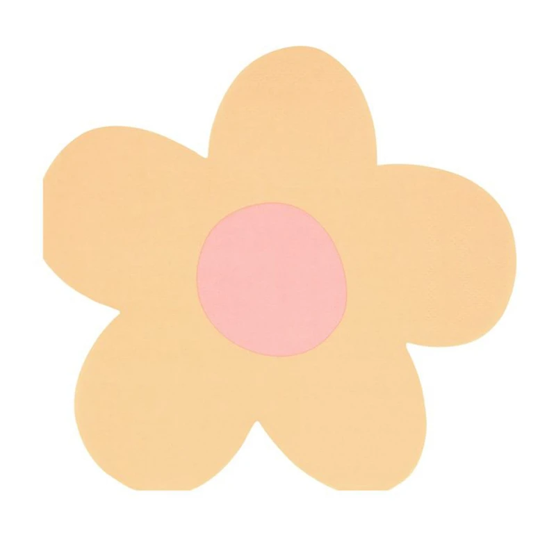 Daisy Shaped Napkins (16)