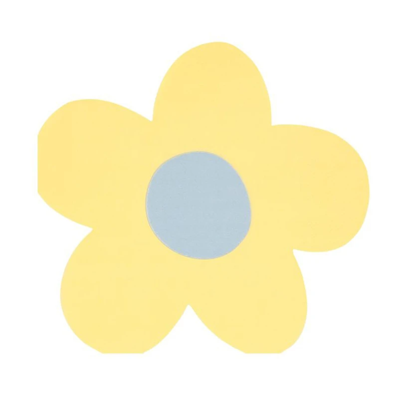 Daisy Shaped Napkins (16)