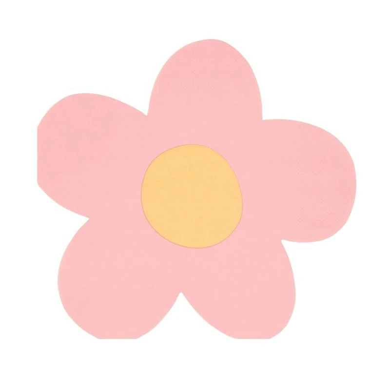 Daisy Shaped Napkins (16)