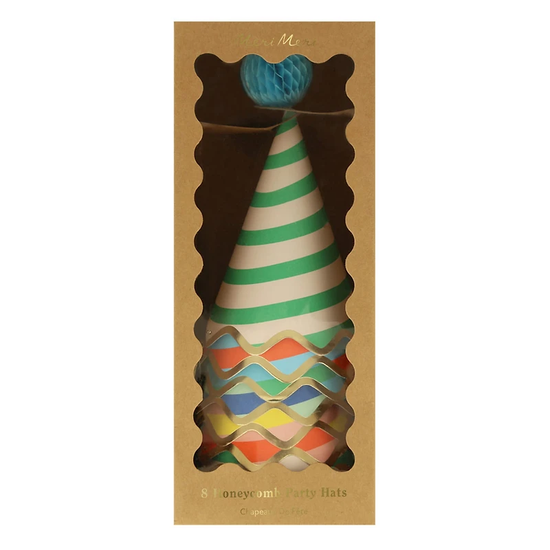 Stripe Party Hats (8)