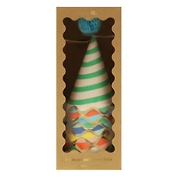 Stripe Party Hats (8)
