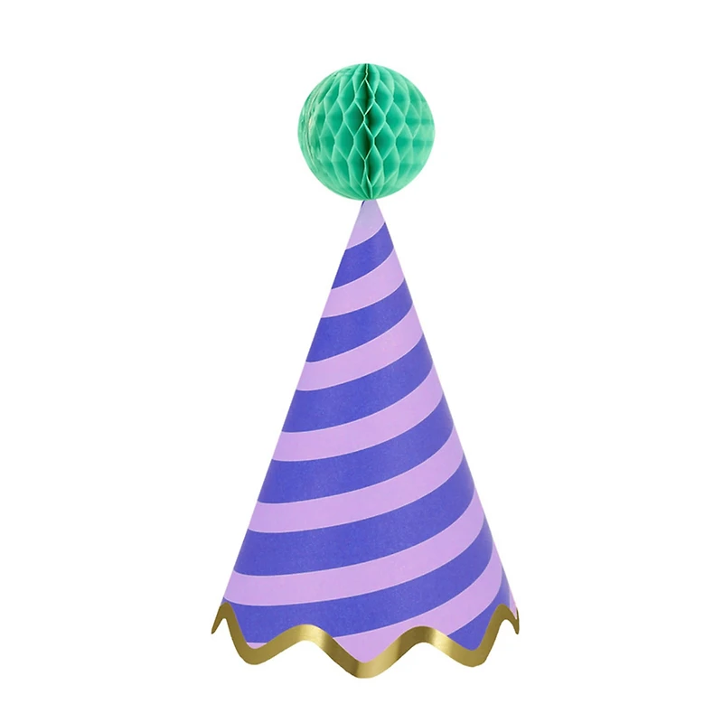 Stripe Party Hats (8)