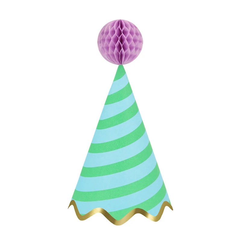 Stripe Party Hats (8)