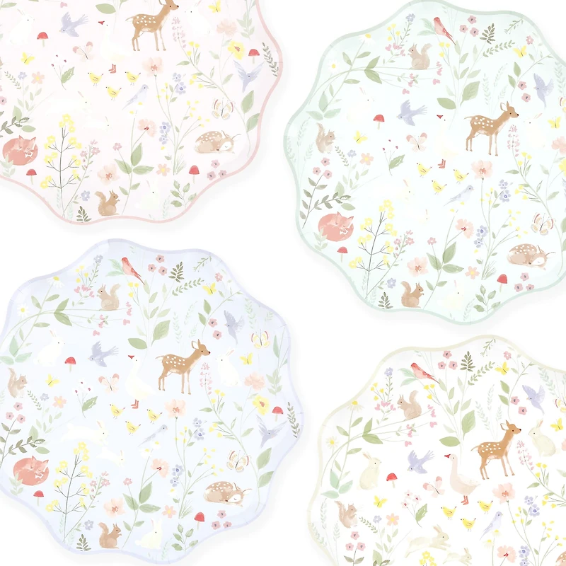 Assiettes de Carton (8) Petits Animaux