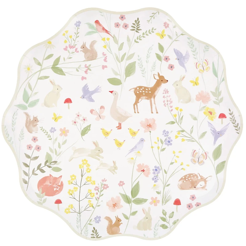 Assiettes de Carton (8) Petits Animaux