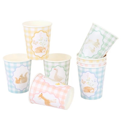 Verres Carton(8) Petits Animaux