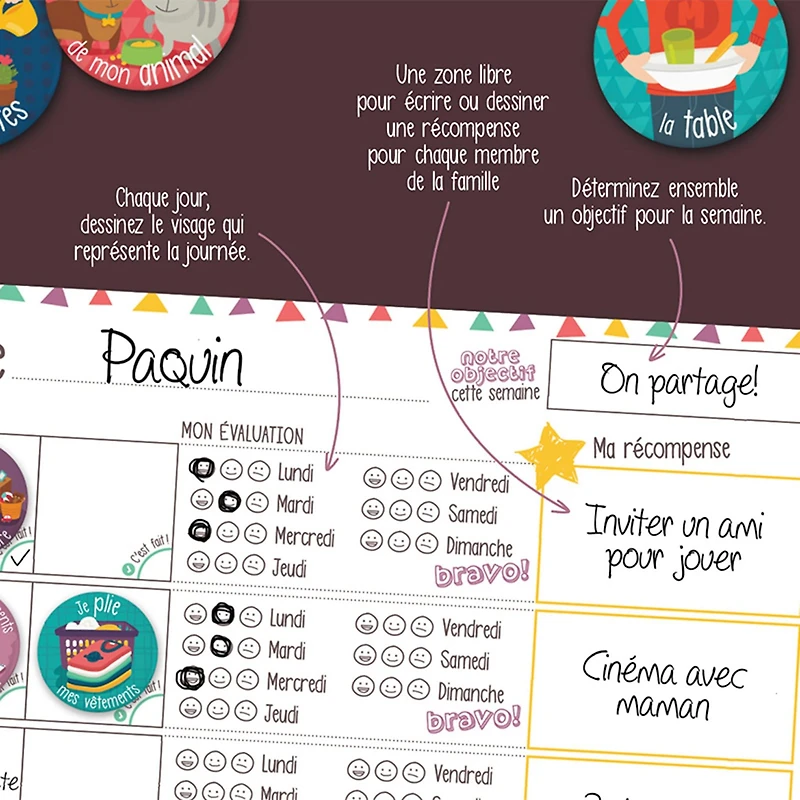 Calendrier - Organisateur Familial Horizontal