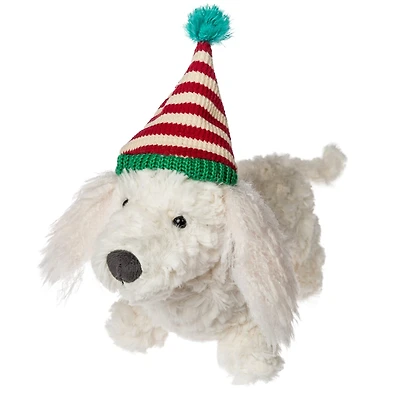 Putty Dachshund With Christmas Hat