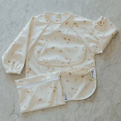 Long-sleeved Bib with integrated pocket 6-24m - Breakfast 