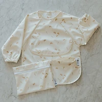 Long-sleeved Bib with integrated pocket 6-24m - Breakfast 