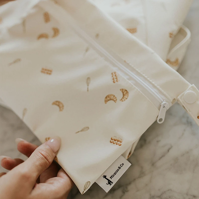 Long-sleeved Bib with integrated pocket 6-24m - Breakfast 