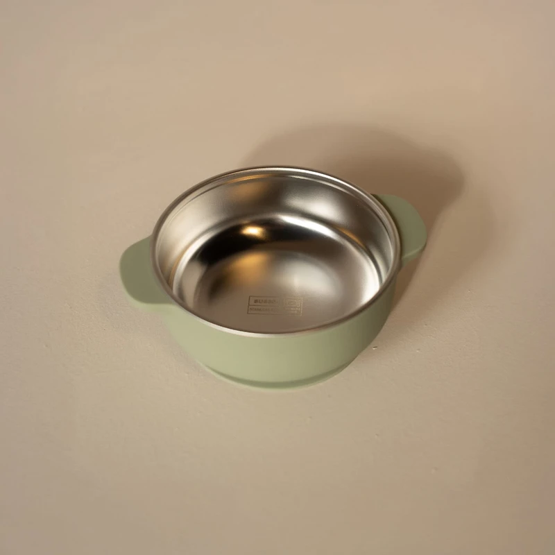 Bol Stainless/silicone - Vert