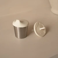 Cup 2in1 Stainless/Silicone - Cream