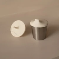 Gobelet 2en1 Stainless/Silicone - Crème