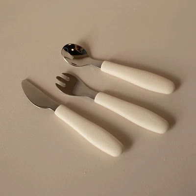 Ensemble(3) Ustensiles - Blanc Crème
