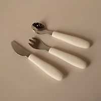 Ensemble(3) Ustensiles - Blanc Crème