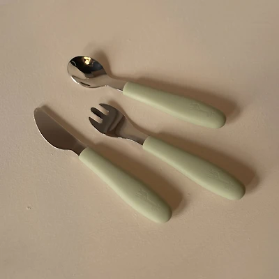 Set (3) Ustensils - Soft Green