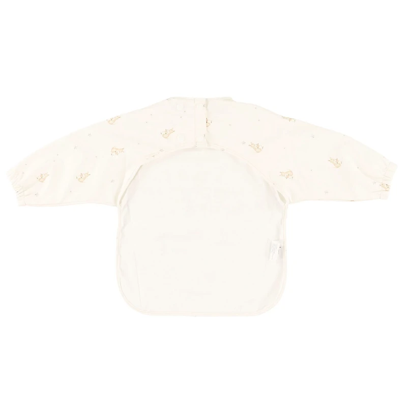 Long-sleeved Bib with integrated pocket 6-24m - Kangaroo