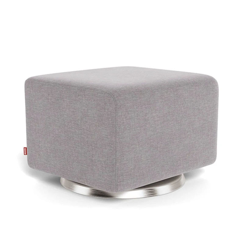 Como Ottoman - Pebble Grey / Steel
