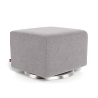 Como Ottoman - Pebble Grey / Steel