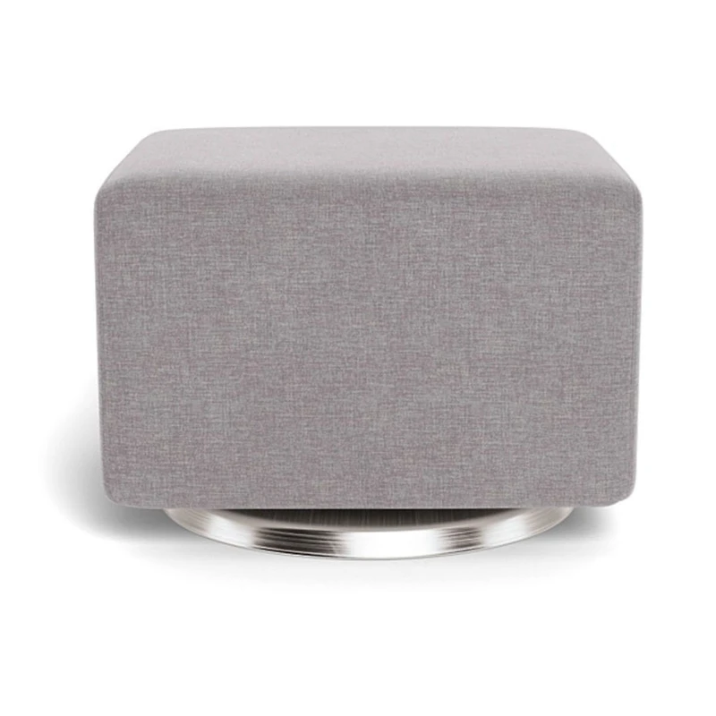 Como Ottoman - Pebble Grey / Steel