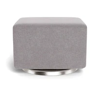 Como Ottoman - Pebble Grey / Steel