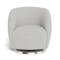 Gem Rocking and Swivel Glider - Fog Grey / Steel