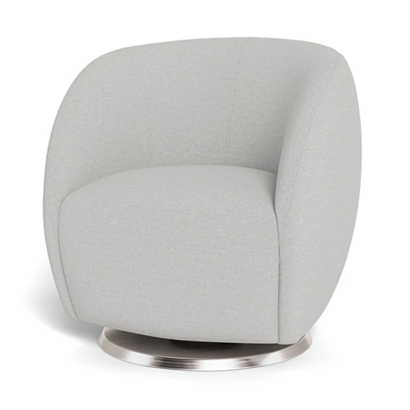 Gem Rocking and Swivel Glider - Fog Grey / Steel