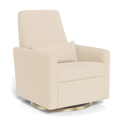 Fauteuil Pivotant Berçant et Inclinable Grano - Biscuit / Or