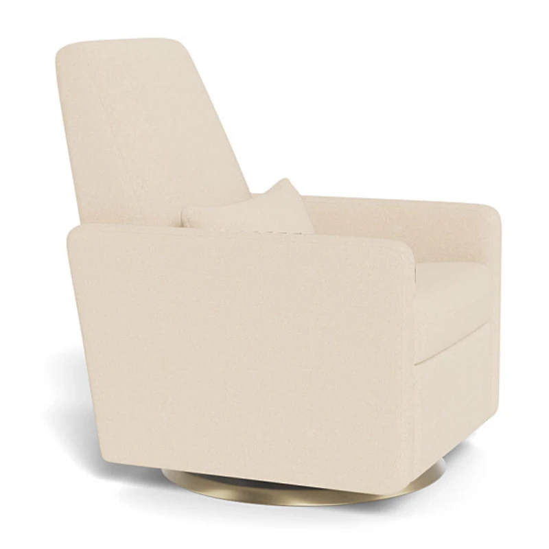 Fauteuil Pivotant Berçant et Inclinable Grano - Biscuit / Or