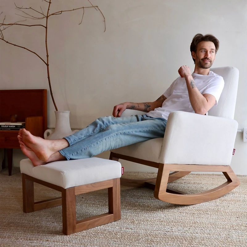 Chaise Berçante Joya - Dune / Noyer