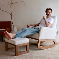 Chaise Berçante Joya - Dune / Noyer