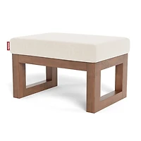 Joya Ottoman - Dune / Walnut