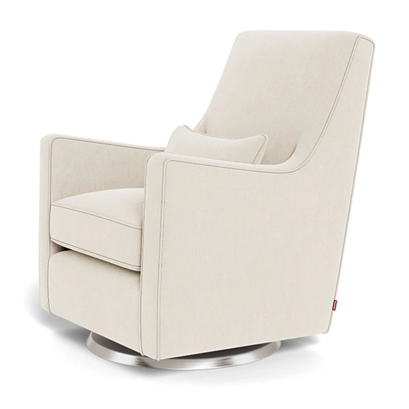Luca Rocking and Swivel Chair - Dune / Steel