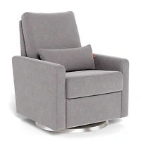 Matera Rocking, Swivel and Reclining Armchair - Pebble / Steel