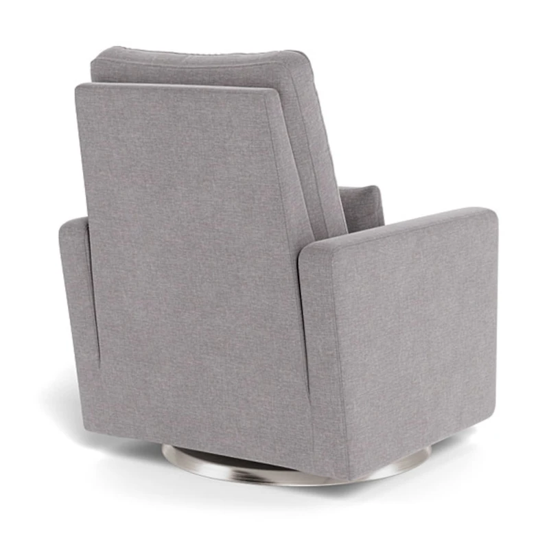 Matera Rocking, Swivel and Reclining Armchair - Pebble / Steel