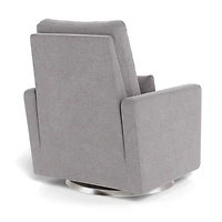 Matera Rocking, Swivel and Reclining Armchair - Pebble / Steel