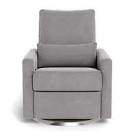 Matera Rocking, Swivel and Reclining Armchair - Pebble / Steel