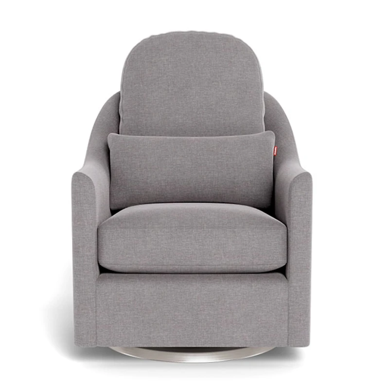 Nessa Rocking and Swivel Glider - Pebble / Steel